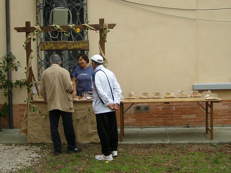 Mezzano Sagra di San Cristoforo: Stand dolce di San Cristoforo